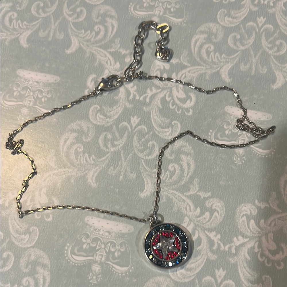 Brighton Silver and Red Cosmic Necklace